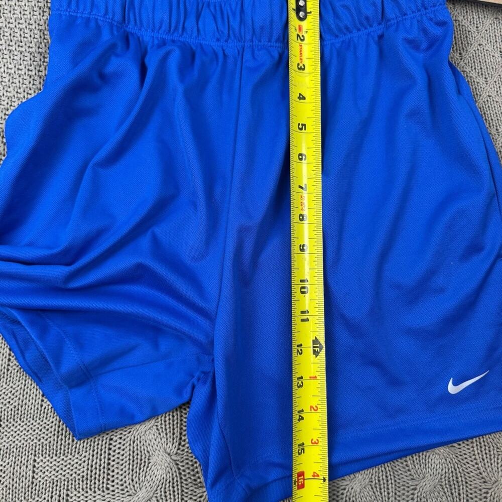 Nike Women's Attack Dri-FIT Fitness Mid-Rise 5" Unlined Shorts Royal Blue Small - Picture 8 of 12